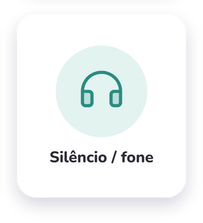 Cartão: silêncio