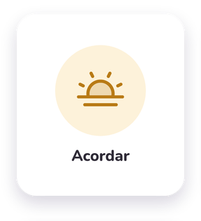 Cartão de rotina: acordar